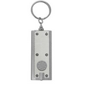 Key Ring, LED Flashlight - Silver